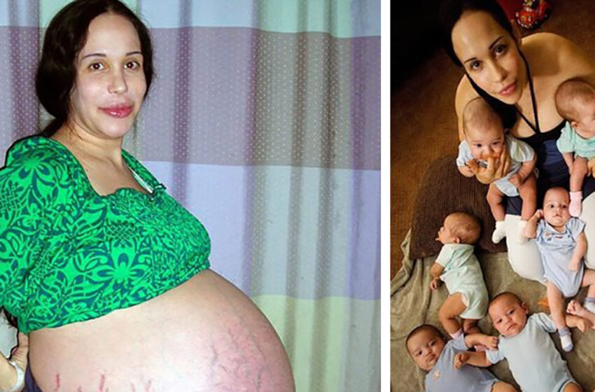  Hace 14 años, una mujer dio a luz a 8 niños al mismo tiempo. ¿Cómo lucen ahora los hijos de esta madre heroína?