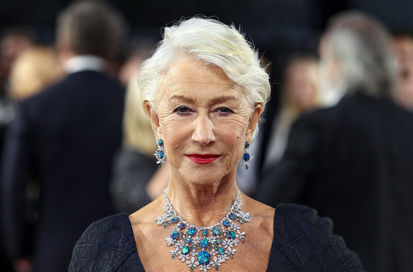  Dame Helen Mirren, de 78 años, captó la atención con un vestido morado ceñido y cabello plateado, recibiendo elogios como “elegante y con clase”.