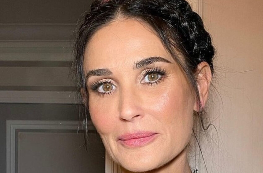  La hija parecida a Demi Moore tiñe su cabello de durazno, provocando reacciones: Foto de su nuevo aspecto