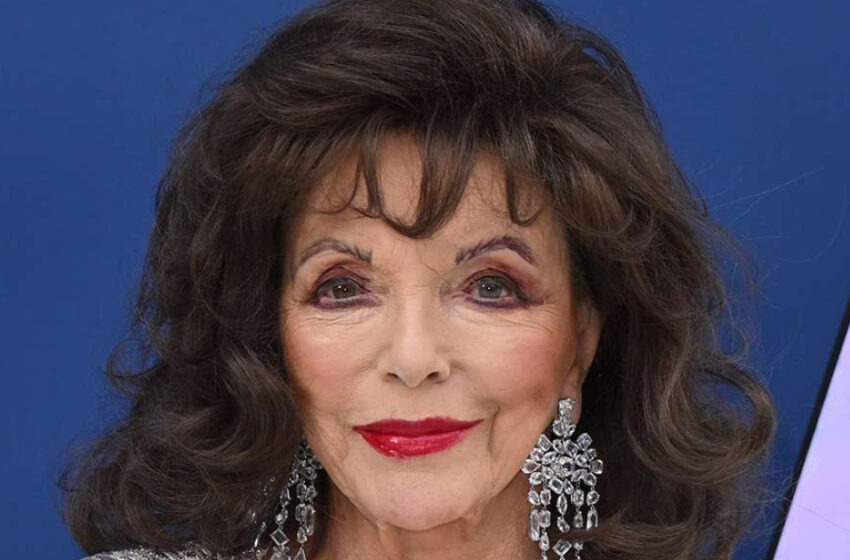  Joan Collins, de 90 años, deslumbra con un ajustado conjunto negro en la fiesta de lanzamiento de su nuevo libro. – Foto