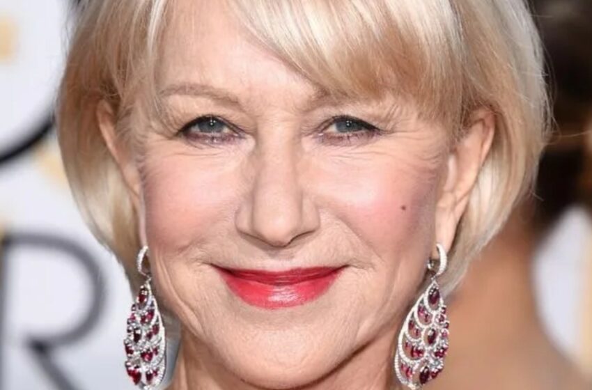  La estrella sorprende con su nuevo corte de cabello asimétrico: ¡Helen Mirren, de 78 años, cautivó con su último look!