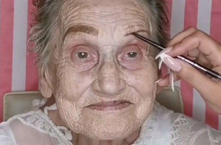 Una nieta le dio un cambio de imagen a su abuela de 80 años: ¡Las fotos después de la transformación causaron sensación en la red!