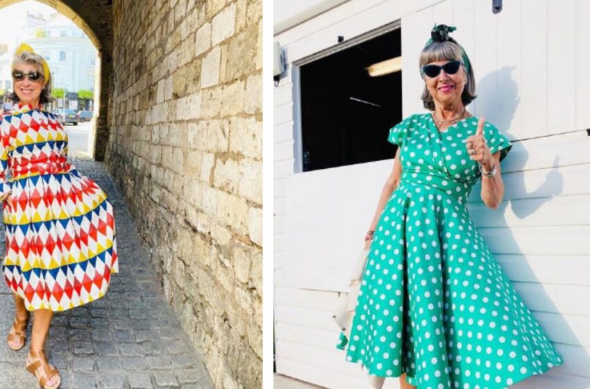 “Ella es más a la moda que muchas jóvenes”: ¡Las fotos de una abuela de 70 años de Inglaterra son simplemente impresionantes!