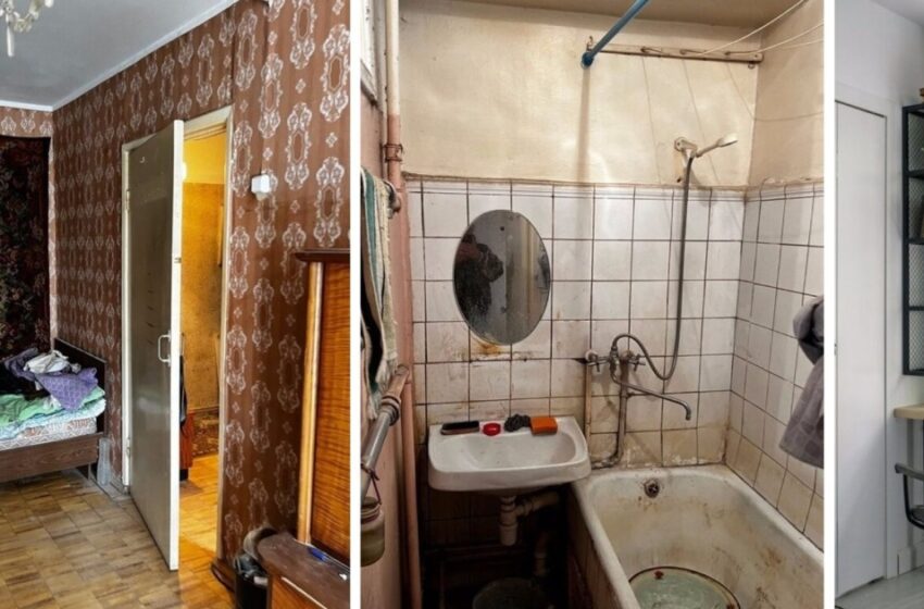 “¡Una transformación tan agradable! De un apartamento de una habitación a un elegante apartamento tipo estudio.”