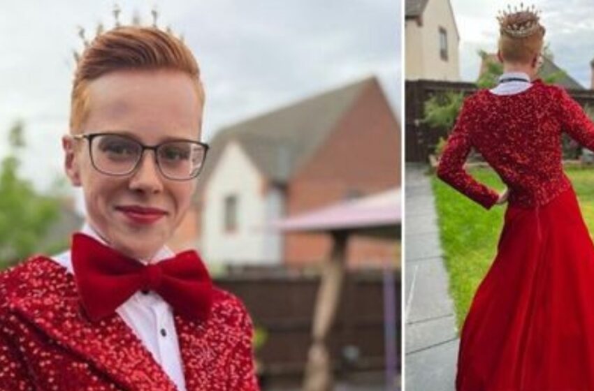 El chico de 16 años sorprendió a todos con su imponente vestido de baile: ¡Sus fotos causaron una increíble ola de críticas en la red!