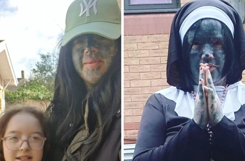 “Ha sido prohibida de ir a la iglesia durante 20 años”: ¿Cómo se ve la mujer más tatuada del Reino Unido?