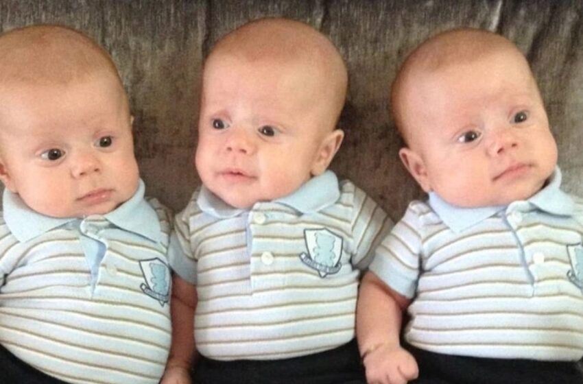 Trillizos completamente idénticos que se hicieron famosos en todo el mundo: ¿cómo distinguen sus padres?