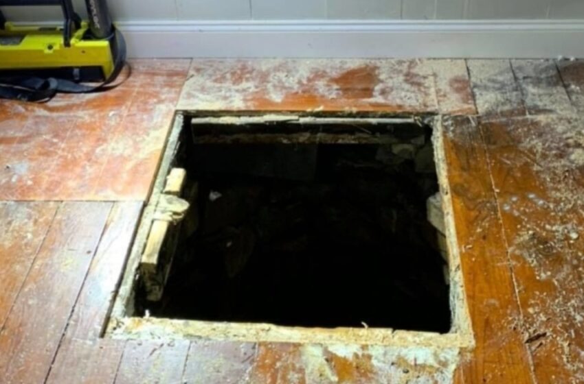 Un hombre descubrió un pozo secreto escondido debajo de un armario: ¿Qué vio el hombre cuando bajó allí?