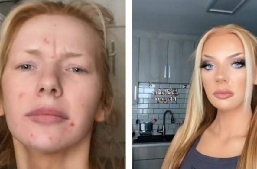  “Como dos personas diferentes”: ¡Una chica mostró cómo el maquillaje profesional cambia a una persona más allá del reconocimiento!