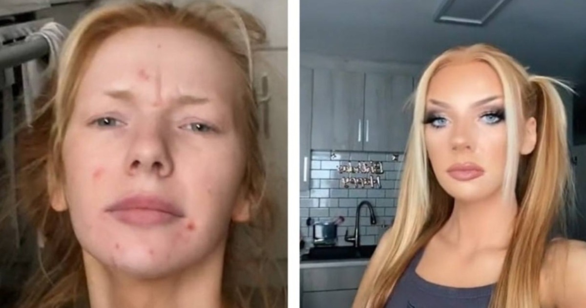 “Como dos personas diferentes”: ¡Una chica mostró cómo el maquillaje profesional cambia a una persona más allá del reconocimiento!