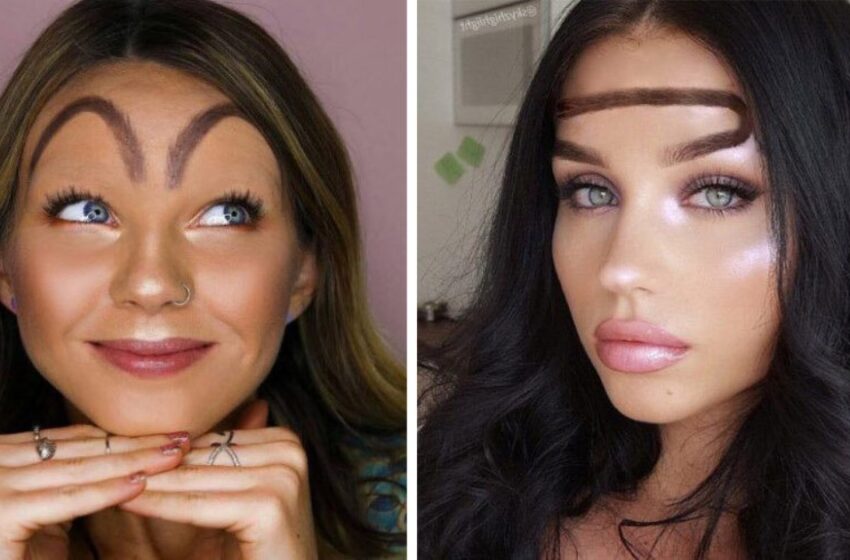 Querían hacer que sus cejas fueran hermosas y a la moda: ¡pero al parecer algo salió mal!