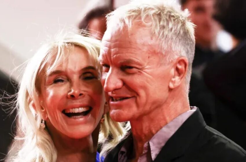 “Incluso después de 40 años de relación, se miran con amor: Sting apareció con su esposa en el Festival de Cannes”