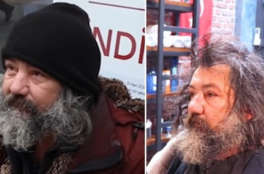 “¡Qué transformación tan asombrosa!”: Un estilista talentoso convirtió a un hombre sin hogar en un hombre elegante y atractivo.