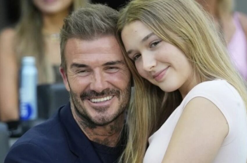 “¡Padre e hija revolucionan la red!”: ¡Las fotos de David Beckham y su hija en el partido están en la cima de los temas más comentados!
