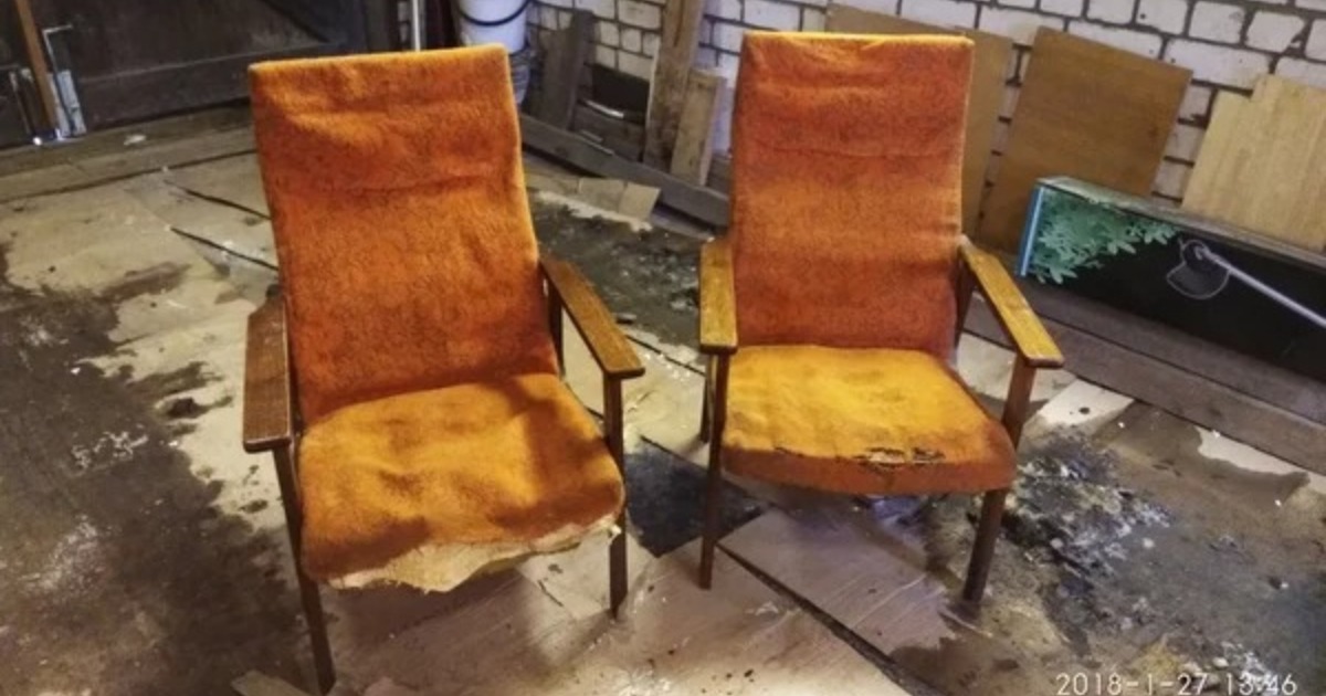 Restauración de viejos sillones: ¡Sillones que fueron arrojados a la basura se han convertido en piezas modernas de mobiliario!