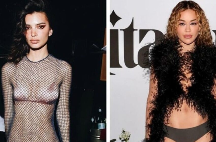 Tendencia de Moda 2024 Entre las Estrellas: ¡Llevar Lencería Sin Ropa Encima!
