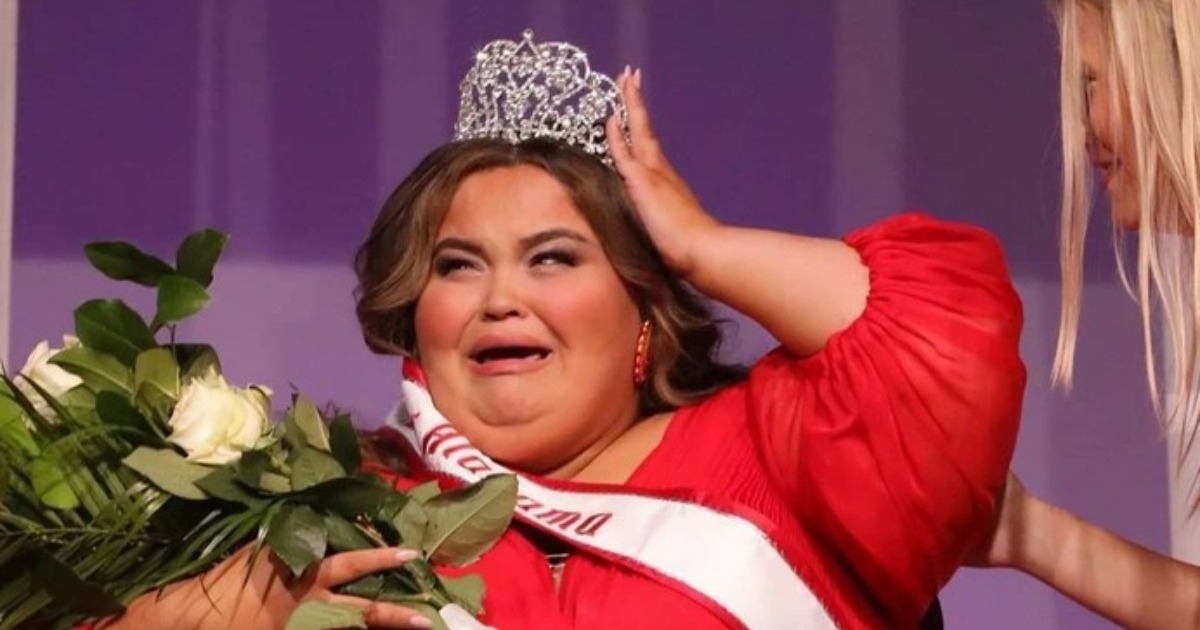 “¿Quién dijo que las chicas bonitas deben ser delgadas?”: ¡Una mujer de talla grande ganó el título de “Miss Alabama”, desafiando los estándares de belleza!
