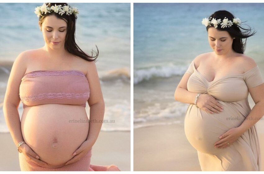 ¡Esta mujer embarazada acaba de tomarse una foto en la playa: ¡pero nadie esperaba que sucediera esto!