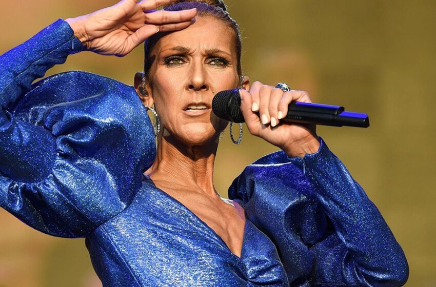 ¡Dios mío, qué piernas! Celine Dion en un bodysuit dorado causó sensación.