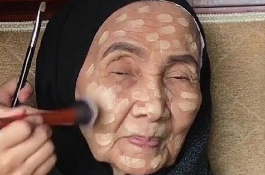 La Impactante Transformación de una Mujer de 93 Años con Maquillaje: “Incluso a Su Edad, el Cuidado Personal Importa”