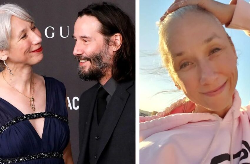  La novia de Keanu Reeves abraza con orgullo su cabello gris: ¿Cómo luce con el cabello oscuro?