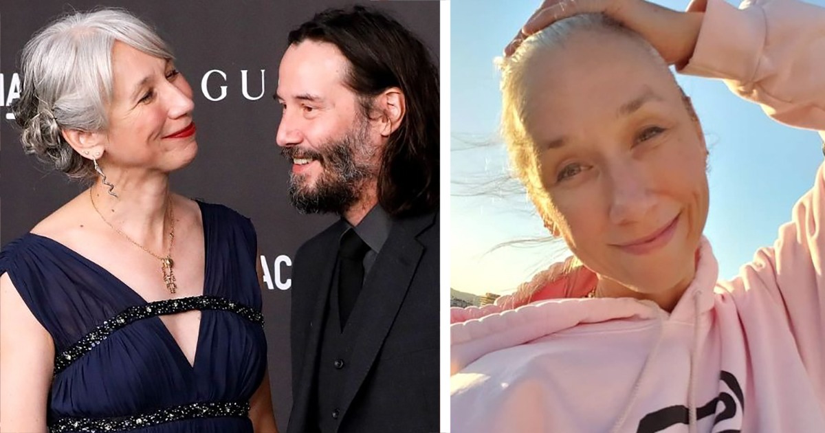 La novia de Keanu Reeves abraza con orgullo su cabello gris: ¿Cómo luce con el cabello oscuro?