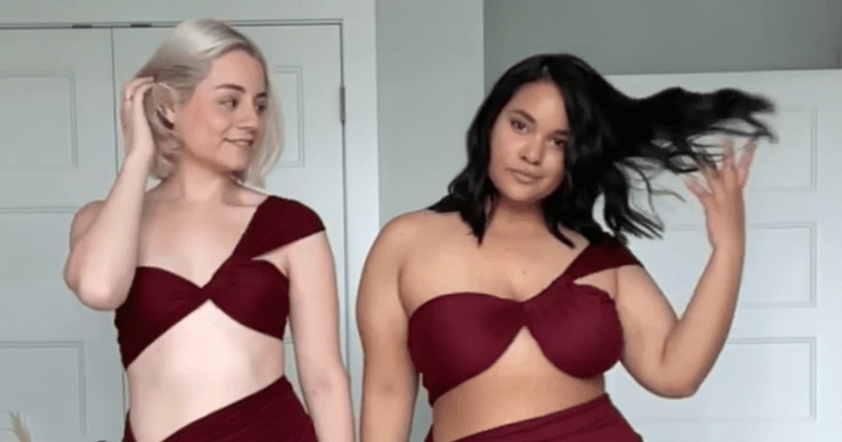 “Dos amigas, diferentes formas de cuerpo, ¡misma ropa!”: ¡Demostrando que el estilo no tiene talla!