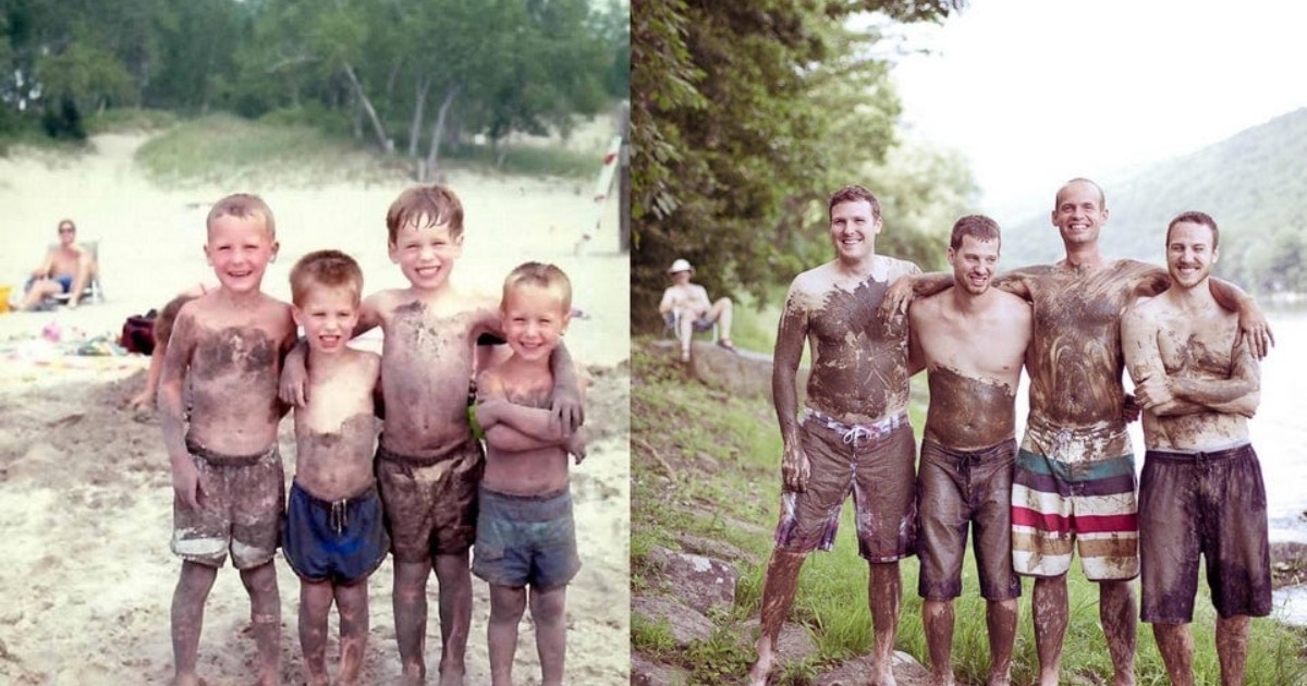 Cómo las personas recrearon magistralmente fotos del pasado: ¡18 ejemplos sorprendentes de antes y después!