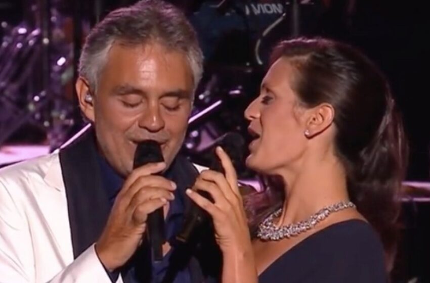 Andrea Bocelli y Veronica Berti celebran su amor con un deslumbrante dueto: ¡Mira el emotivo video que derrite corazones!