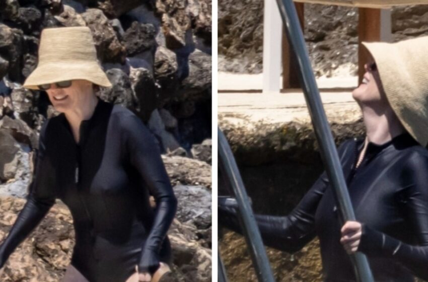  ¡Tiene 64 años y está robando miradas en Italia!: ¡La estrella de Hollywood deslumbra con su belleza eterna en un atrevido bañador negro que tiene a todos hablando!