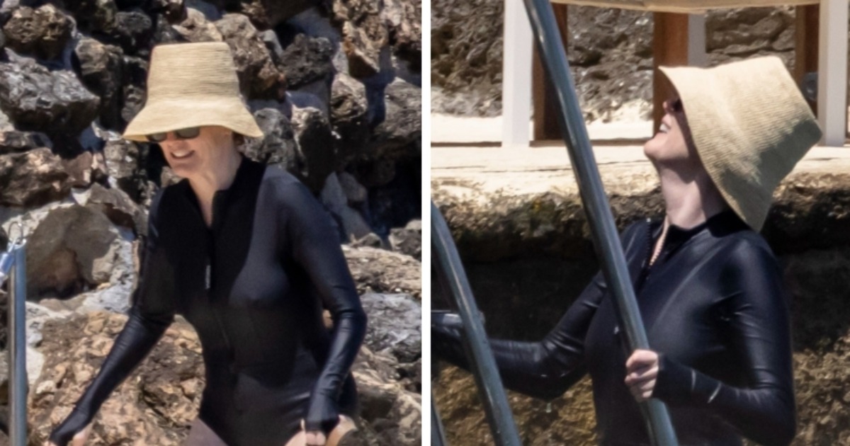 ¡Tiene 64 años y está robando miradas en Italia!: ¡La estrella de Hollywood deslumbra con su belleza eterna en un atrevido bañador negro que tiene a todos hablando!