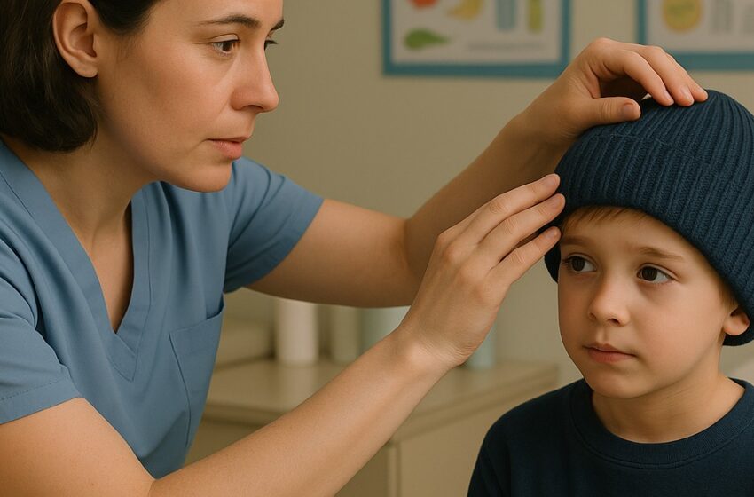  La enfermera notó que un niño pequeño había estado usando su gorro de invierno durante más de un mes seguido. Al quitárselo, la mujer quedó boquiabierta de la sorpresa.