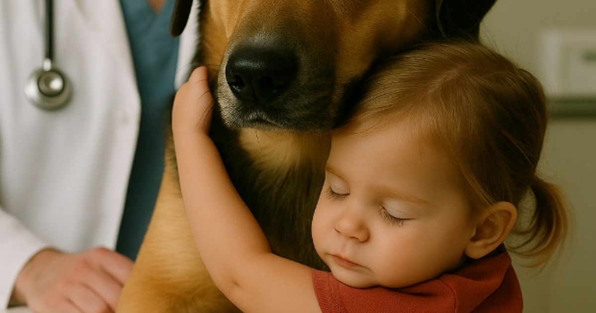 Una niña abrazó a un perro moribundo, al que le quedaban solo unas pocas horas de vida. Tres horas después, el veterinario hizo una declaración increíble.