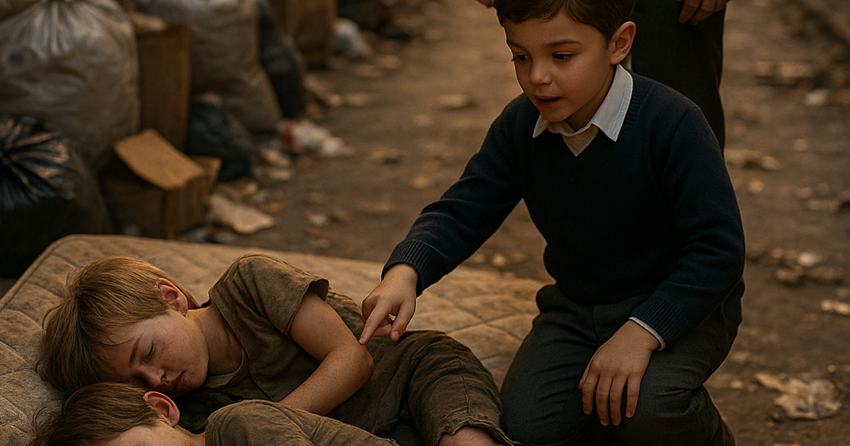 “Papá, estos niños sin hogar se parecen a mí!” La historia que impactó a un multimillonario