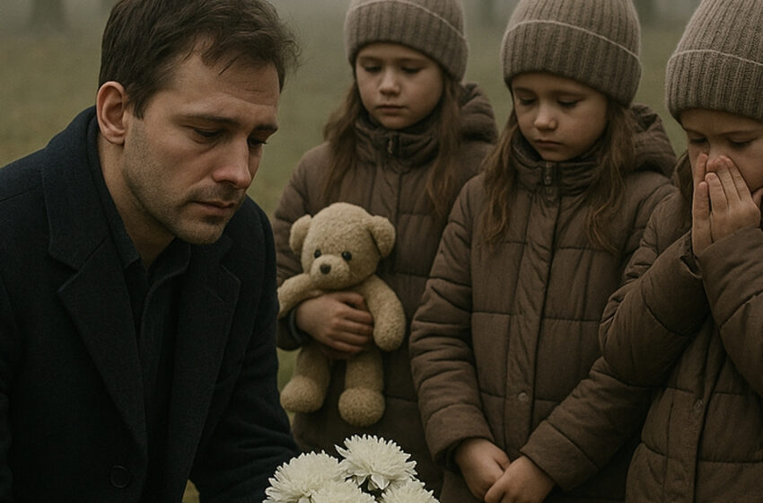 Unos trillizos de ocho años no sabían que tenían padre. Todo cambió después de visitar la tumba de su madre y conocerlo