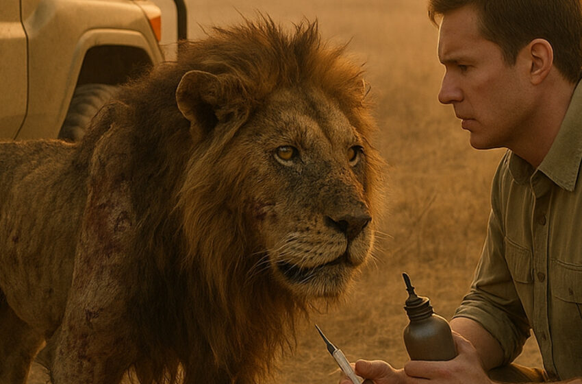 Millones de parásitos estaban devorando al león vivo, causándole un dolor insoportable. Lo que hizo el guardabosques hizo llorar incluso a los más insensibles.