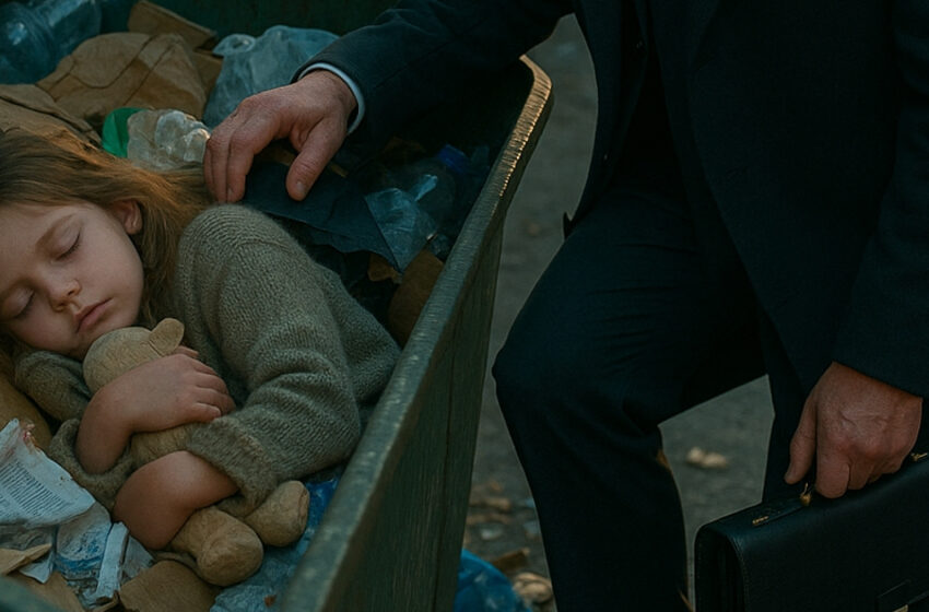 Una niña estaba durmiendo la siesta en un contenedor de basura cuando un hombre extremadamente rico se le acercó… Y lo que descubrió lo sacudió hasta lo más profundo