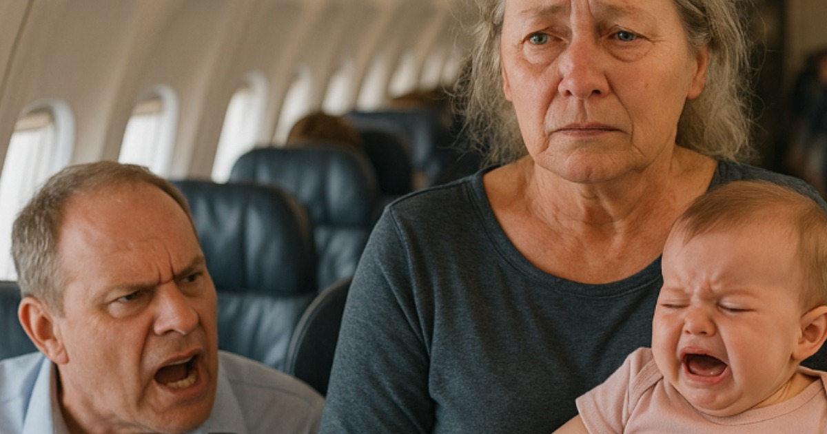 Todo el avión fue testigo de cómo un hombre se comportaba de manera cruel con una abuela y su nieta llorando. Un adolescente intervino y lo arregló todo con un solo acto.