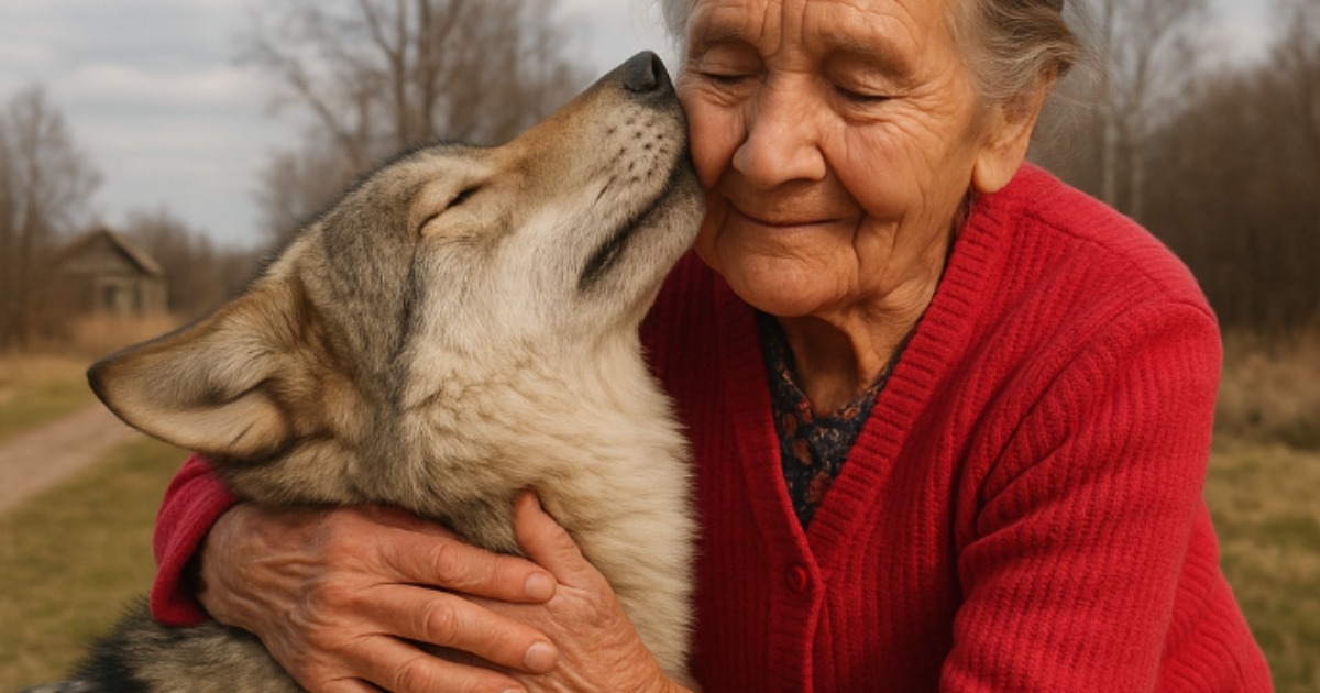 Una mujer acogió a un cachorro sin imaginar que en realidad era un lobo. En ese momento no sabía que aquel depredador acabaría salvándole la vida.