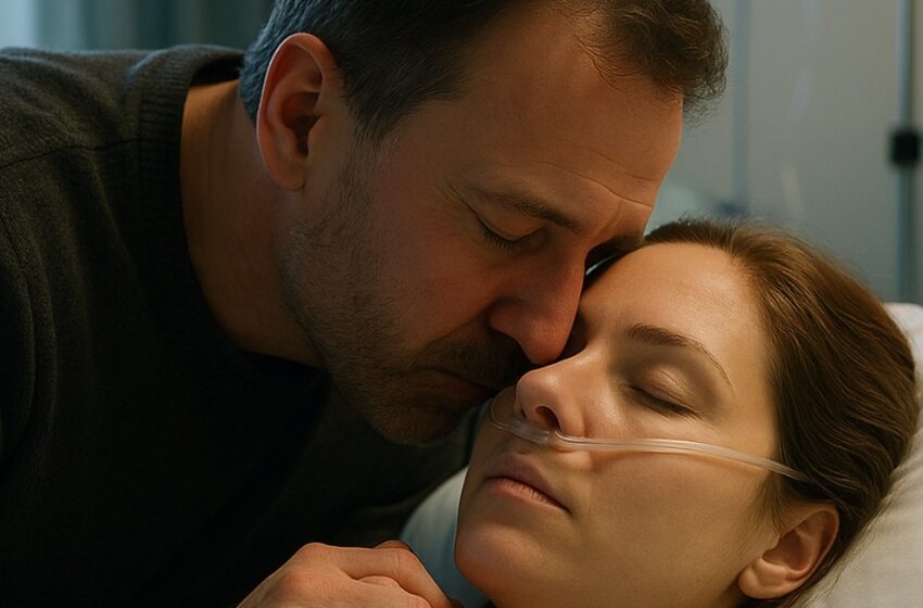  Los médicos decidieron desconectar a una mujer que llevaba varios meses en coma del soporte vital. Su esposo pidió un momento para despedirse, se inclinó hacia ella… y le susurró algo terrible al oído.
