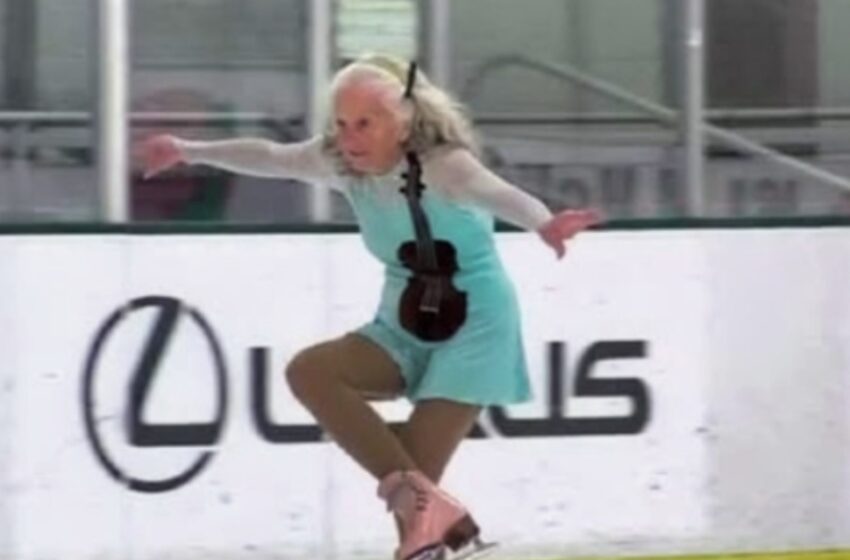 ¡Patinadora artística de 90 años sorprende al público con movimientos increíbles! ¡Mira el video!