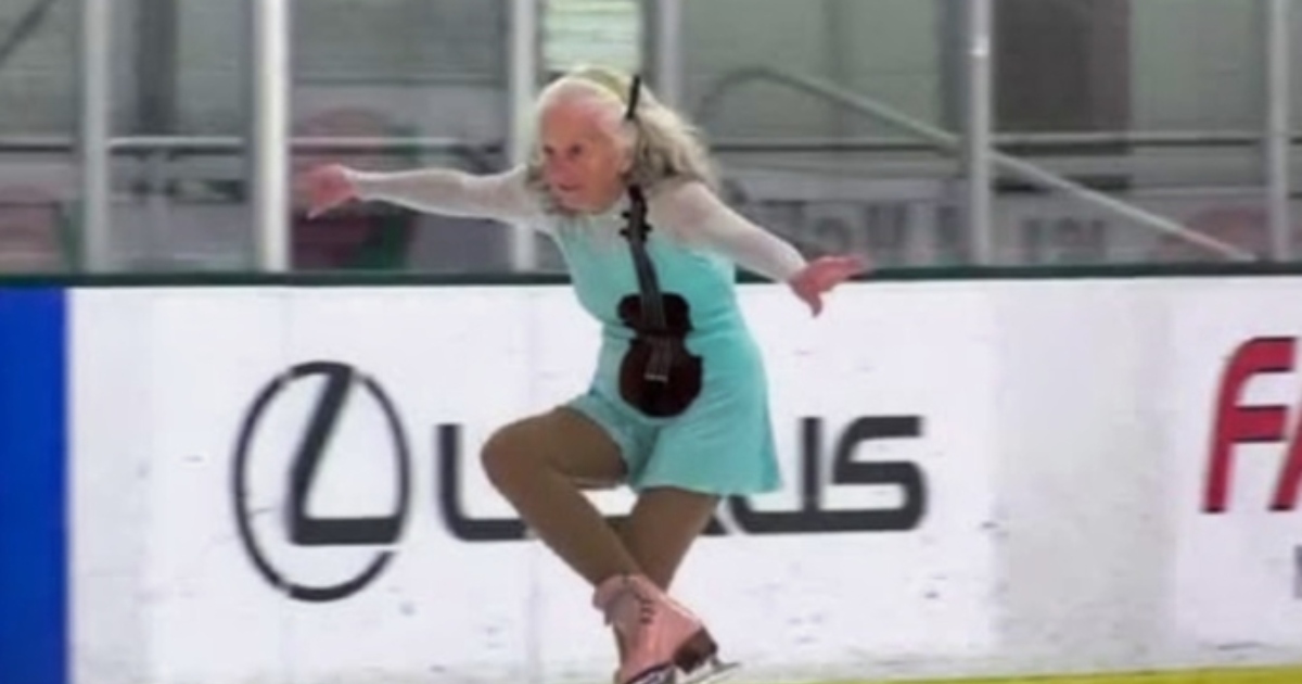 ¡Patinadora artística de 90 años sorprende al público con movimientos increíbles! ¡Mira el video!