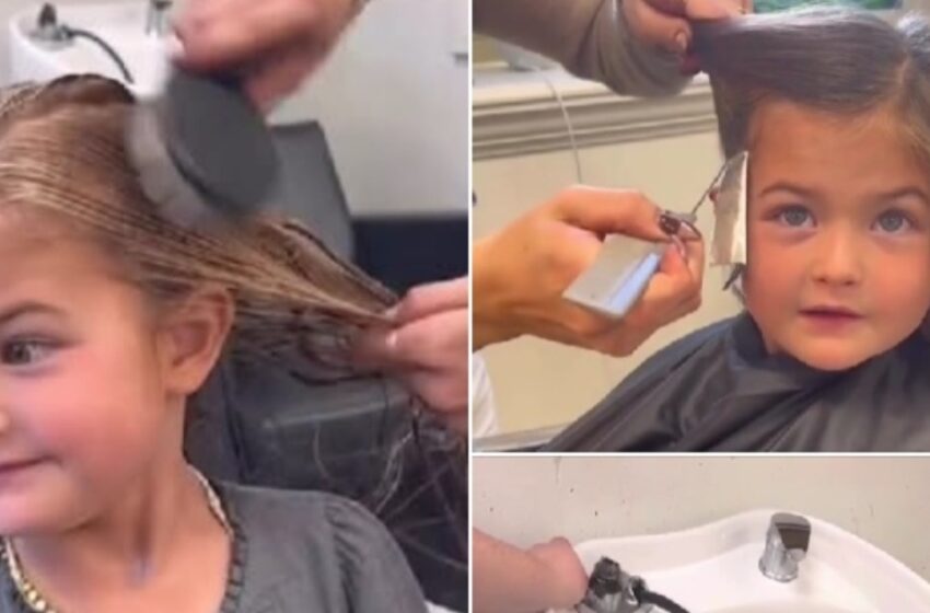  ¡Madre desata controversia tras decolorar el cabello de su hija de 5 años! ¡Mira las fotos!