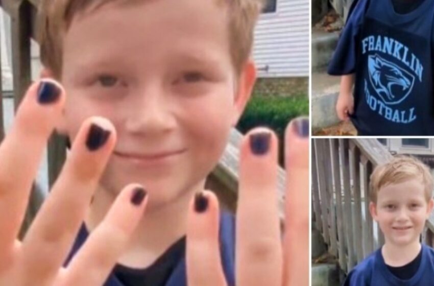  ¡Un niño de 7 años conquista corazones con su épica respuesta tras recibir críticas por su esmalte de uñas! ¡Descubre todos los detalles!