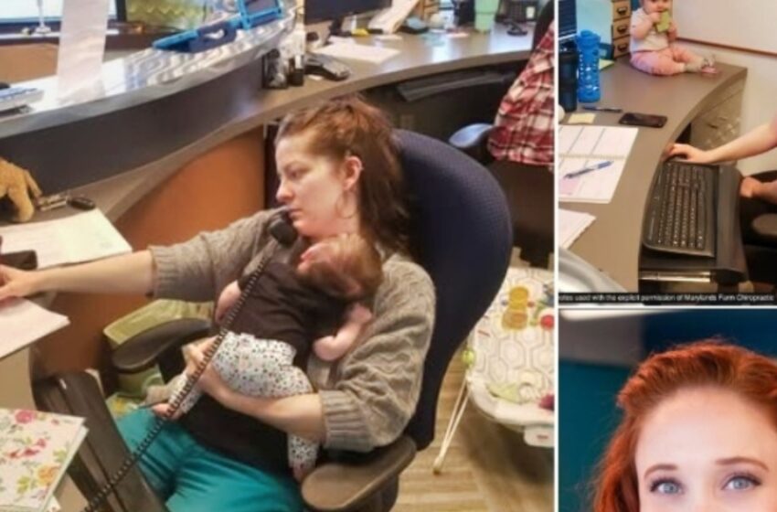  ¡El jefe publica en secreto fotos del bebé de una mamá en el trabajo! ¡Su reacción te sorprenderá!