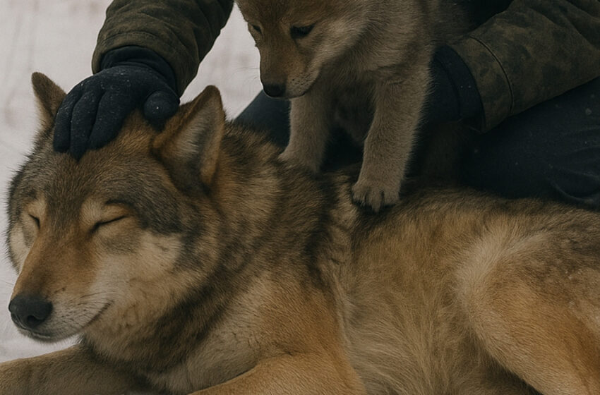  Un hombre rescató a un lobo herido y a su cría, sin imaginar lo que sucedería al día siguiente. Cuando finalmente ocurrió, todo el pueblo quedó profundamente impactado por la escena.