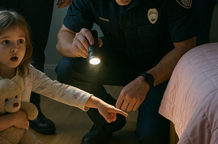  La niña susurraba por el teléfono: «…Están debajo de mi cama». La policía pensó que era solo la imaginación de una niña, pero cuando miraron bajo la cama, se dieron cuenta de que estaban equivocados.