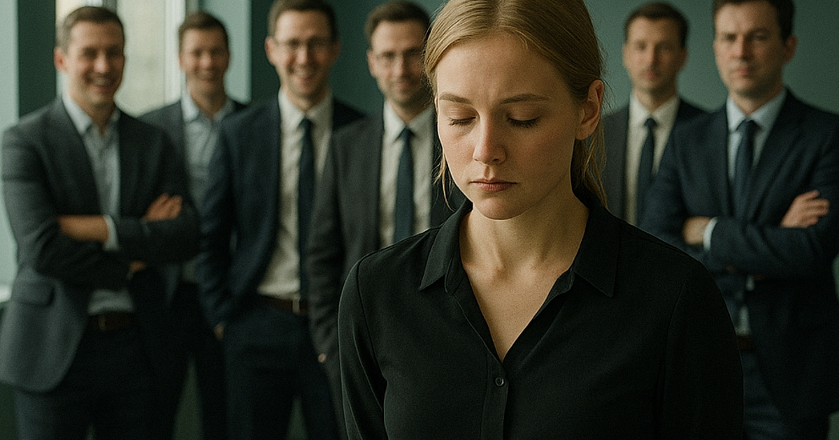 Una chica con zapatillas de ballet desgastadas entró en la oficina. Al minuto, todos reían. A los cinco minutos, guardaron silencio, sin poder creer lo que veían.