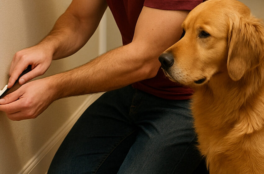  Durante varios días, el perro no dejaba de mirar fijamente la pared. Cuando el dueño colocó una cámara, no pudo creer lo que vio