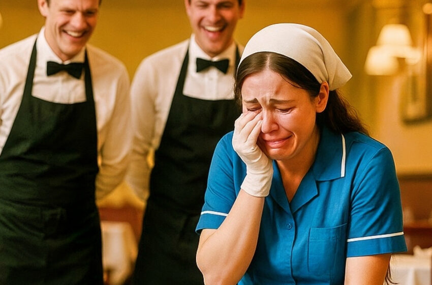  Se burlaron de la limpiadora coja toda la noche… hasta que un hombre influyente se acercó a ella. Después de eso, un silencio inmediato cayó sobre el lugar.